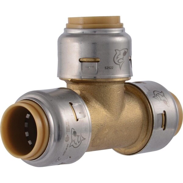 1/2 In. x 1/2 In. x 1/2 In. Brass Push-to-Connect Tee